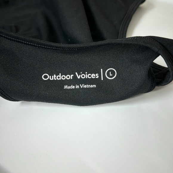 Outdoor Voices Athena Crop Top Black Large - Picture 4 of 4